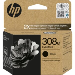 hp 308e evomore negro cartucho de tinta original 7fp22ue