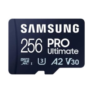 samsung pro ultimate tarjeta micro sdxc 256gb uhs i u3 a2 v30 con adaptador sd