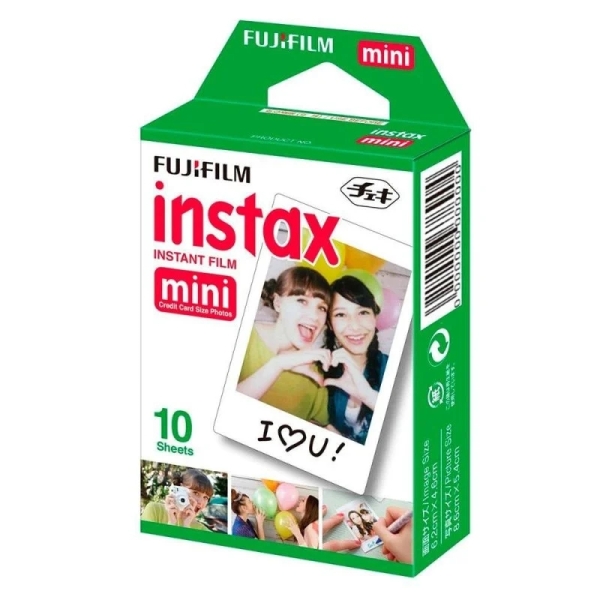 fujifilm instax mini pack de 10 peliculas de fotos instantaneas validas para todas las camaras mini de instax formato de impresion (tamaño de la imagen: 46x62mm)