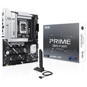 asus prime z890 p wifi placa base lga 1851 wifi, bluetooth, hdmi, displayport, pcie 4.0 y 5.0, m2, 4x sata iii, usb 2.0, 3.2, usb c, rj 45