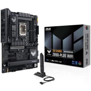 asus tuf gaming z890 plus wifi placa base lga 1851 wifi, bluetooth, hdmi, displayport, 4x ddr5, 4x sata iii, m.2, pcie 4.0 y 5.0, usb 2.0, 3.2, usb c, rj 45