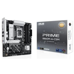 asus prime b860m a csm placa base lga 1851 4x ddr5, m2, 4x sata iii, pcie 4.0, usb 2.0, 3.2, usb c, rj 45, hdmi, displayport factor de forma microatx