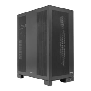 abysm ai pro 100 workstation caja torre eatx, atx, micro atx , itx panelado metalico 3.5" y 2.5" usb a, usb c y audio 1 ventilador instalado soporta refrigeracion liquida