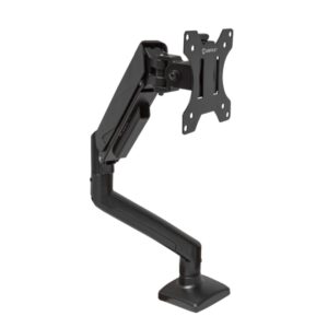 unykach uk1478 soporte de mesa con brazo articulado para monitor de 13" 32" giratorio, resorte de gas gestion de cables peso max 10kg vesa 100x100mm