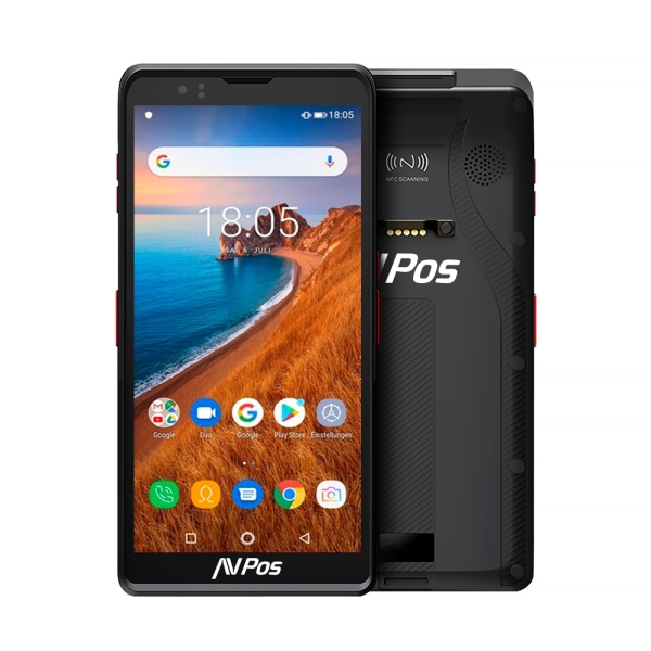 avpos capturador pda dc60 6" octacore 4gb 64gb wifi bt nfc 4g 5000mah escaner de codigos de barras 2d funda rugerizada