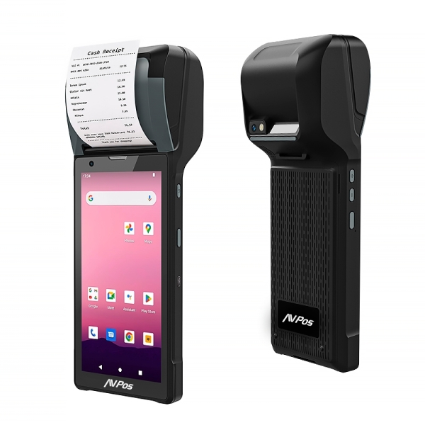 avpos capturador pda impresora tc600 6" octacore 4gb 128gb wifi bt nfc 4g 2800mah escaner de codigos de barras 2d