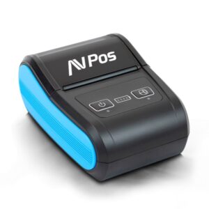 avpos impresora termica portatil de tickets mp580r 58mm velocidad 90 mm/s bt y usb c color negro
