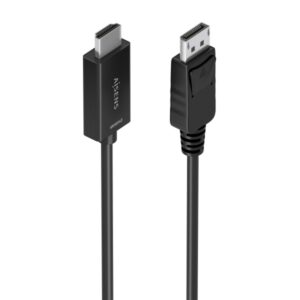 aisens cable conversor displayport a hdmi 4k@60hz dp/m hdmi/m 2.0m color negro