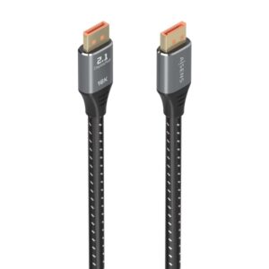 aisens cable displayport v2.1 16k@60hz 80gbps dp/m dp/m 1.0m color negro
