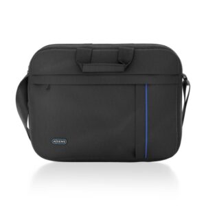 aisens maletin para portatil 15,6" acolchado fino bolsillo frontal con cremallera material resistente color negro
