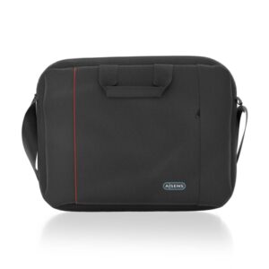 aisens maletin para portatil 15,6" acolchado fino bolsillo frontal con cremallera diseño multifuncional color negro