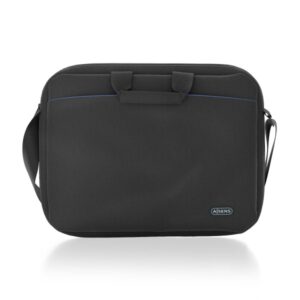 aisens maletin para portatil 15,6" acolchado fino bolsillo frontal con cremallera moderno y accesible color negro