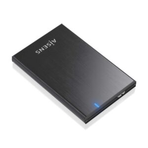 aisens caja externa 2,5" ase 2528b 9.5mm sata a usb 3.0/usb3.1 gen1 color negro