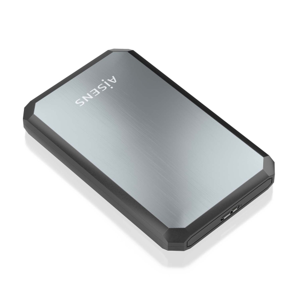 aisens caja externa 2,5" ase 2529b 9.5mm sata a usb 3.0/usb3.1 gen1 color negro/gris