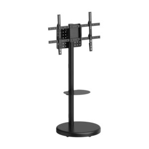 aisens soporte de suelo con rueda bandeja para dvd para monitor/tv 50kg de 37 86 color negro
