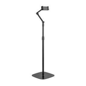 aisens soporte de suelo universal ajustable (3 pivotes) para tablet color negro