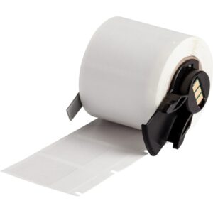 brady m6 31 427 cinta de 250 etiquetas originales de vinilo envolventes y autolaminables texto negro sobre fondo blanco ancho 25.4mm x alto 38.10mm