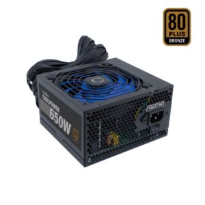 coolbox coolpower 650w fuente de alimentacion 650w atx 12v pfc activo ventilador 120mm 80+ bronze