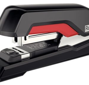 rapid s27 grapadora de sobremesa compacta hasta 30 hojas para grapas 24/6, 26/6 color negro/rojo
