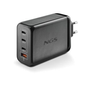 ngs bud 240w cargador gan universal de pared 240w ultrarapido 3x usb c pd & pps, 1x usb a qc 3.0 color negro