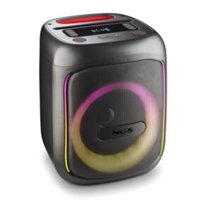ngs wild swag go altavoz portatil 80w tws bluetooth 5.0 autonomia hasta 10h usb y aux in iluminacion led color negro