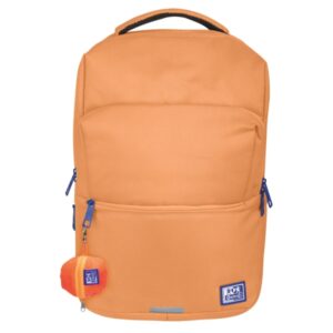 oxford b ready mochila 28l tamaño 42x30x15cm bolsillo acolchado asa superior funda para lluvia poliester reciclado rpet color melocoton