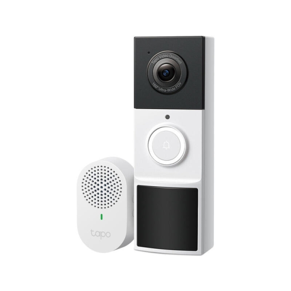 tp link tapo d210 timbre inteligente con video 2k 3mp vision nocturna angulo de vision de 160º deteccion y notificaciones con ia sonido bidireccional