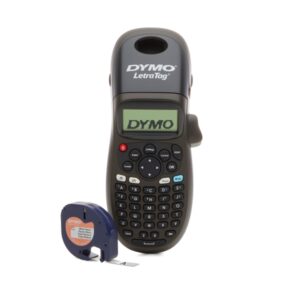 dymo letratag lt100h impresora de etiquetas portatil pantalla lcd velocidad 6,8 mm/seg impresion de 2 lineas memoria para 9 etiquetas