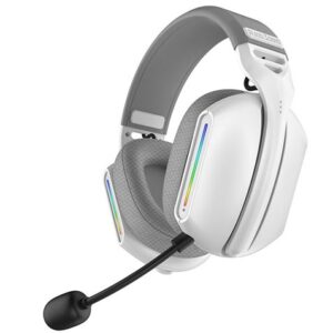 coolsound auricular gaming g11 bluetooth iluminación rgb color blanco