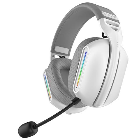 coolsound auricular gaming g11 bluetooth iluminación rgb color blanco