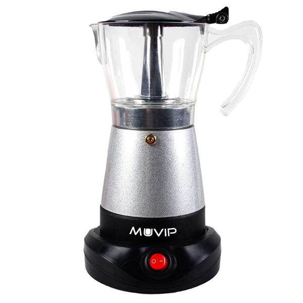 muvip cafetera de goteo eléctrica 480w calefactor integrado contenedor transparente capacidad para 6 tazas