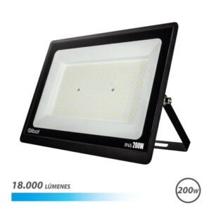 elbat foco led serie super slim 200w 18000 lumenes 6500k luz fria ip65 para uso en exterior