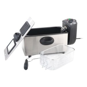 muvip freidora electrica 3 litros asas tacto frio totalmente desmontable tapa con ventana 2000w