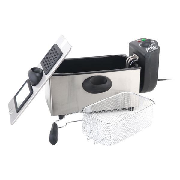 muvip freidora electrica 3 litros asas tacto frio totalmente desmontable tapa con ventana 2000w