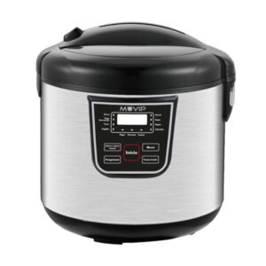 muvip olla a presion electrica 5 litros 11 programas disponibles 900w display led acero inoxidable totalmente desmontable control de tiempo y temperatura