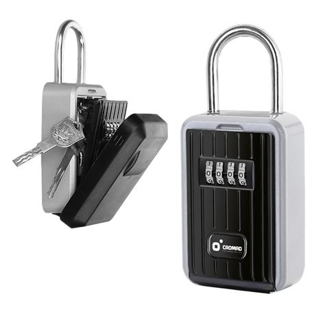 cromad caja de seguridad para llaves combinacion personalizable de 4 digitos gancho