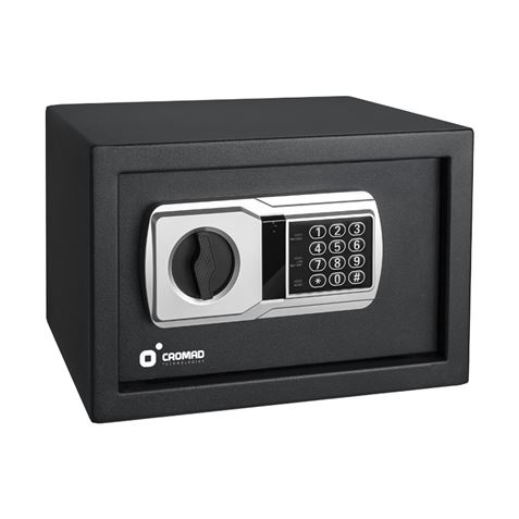 cromad caja fuerte electronica alto nivel de seguridad de 3 a 8 digitos bisagras ocultas incluye llave de emergencia 200x310x200mm