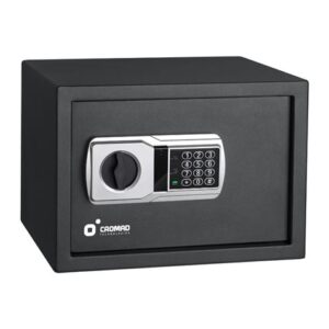 cromad caja fuerte electronica alto nivel de seguridad de 3 a 8 digitos bisagras ocultas incluye llave de emergencia 229x405x336mm