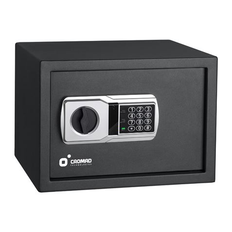 cromad caja fuerte electronica alto nivel de seguridad de 3 a 8 digitos bisagras ocultas incluye llave de emergencia 229x405x336mm