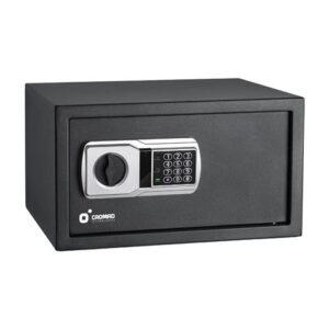 cromad caja fuerte electronica alto nivel de seguridad de 3 a 8 digitos bisagras ocultas incluye llave de emergencia 250x350x250mm