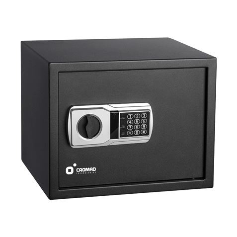 cromad caja fuerte electronica alto nivel de seguridad de 3 a 8 digitos bisagras ocultas incluye llave de emergencia 300x380x300mm