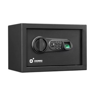 cromad caja fuerte electronica alto nivel de seguridad de 4 a 8 digitos huella dactilar bisagras ocultas incluye llave de emergencia 200x310x200mm