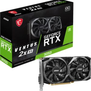 msi geforce rtx 3050 tarjeta grafica ventus 2x xs oc 8gb gddr6