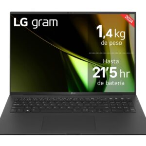 lg gram 17z90s g.aa75b portatil 17" intel evo core ultra 7 155h 16gb 512gb ssd w11 home 64 color negro teclado qwerty (es)