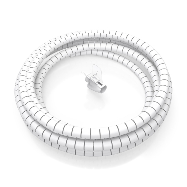 aisens organizador de cable en espiral 25mm 1.0m color blanco
