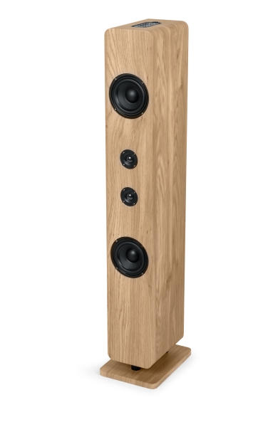 thomson ds702 torre de sonido luminosa bluetooth potencia musical 120w color madera
