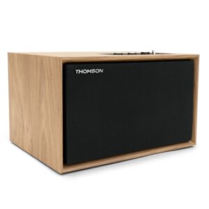 thomson ws302 sistema estereo 2.1 bluetooth potencia musical 50w color madera