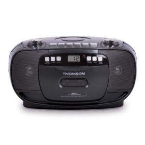 thomson rk200cd radio cd con casete color negro