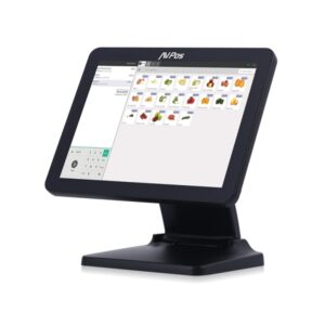 avpos tpv k5000 flex aluminio 15 tactil i5 8gb memoria ssd 128gb vga, hdmi, serie wifi, lan color negro