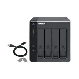 qnap tr 004 caja de expansion raid usb 3.0 4 bahias 2.5", 3.5" ventilador 120mm